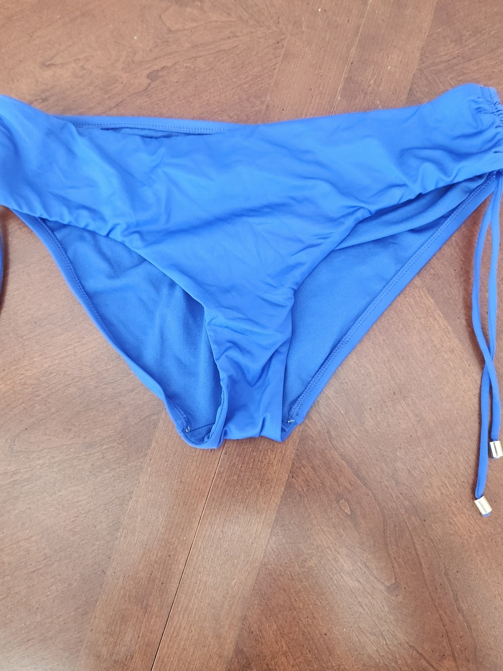 Gibson Latimer Bold Blue Bikini Bottom with Side Ties Medium
